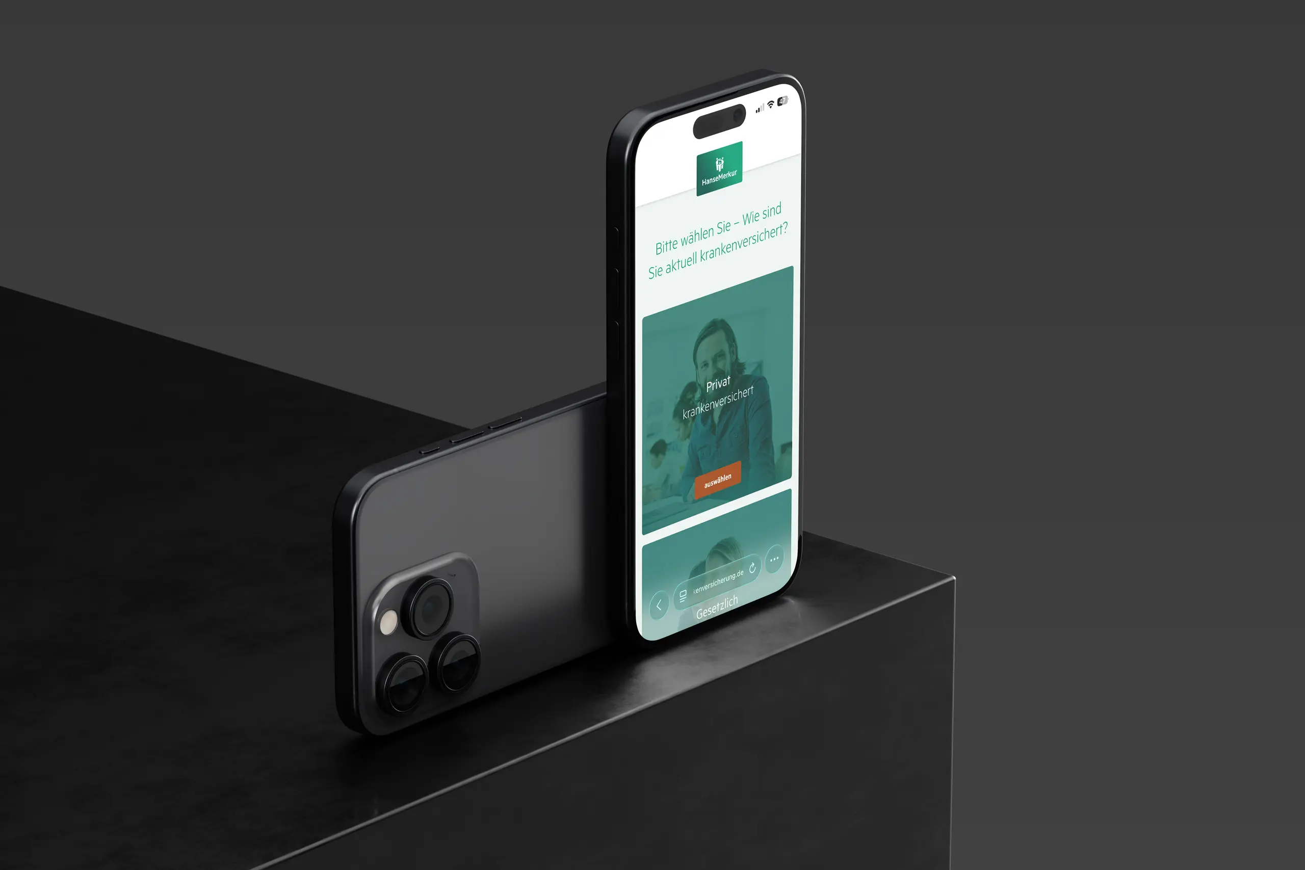 HanseMerkur Landingpage Versicherung design by notthoff Website 1