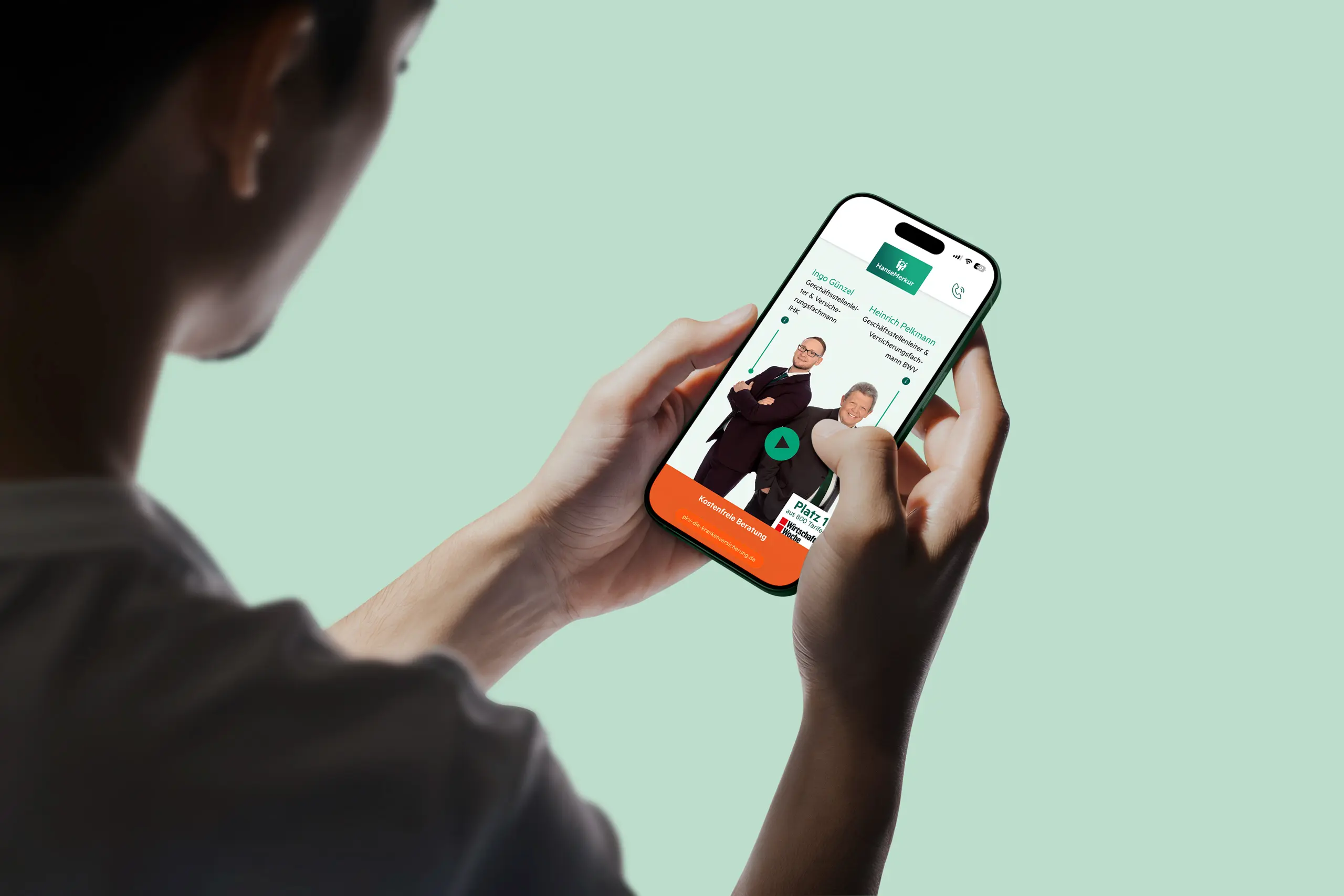 HanseMerkur Landingpage Versicherung design by notthoff Website 2