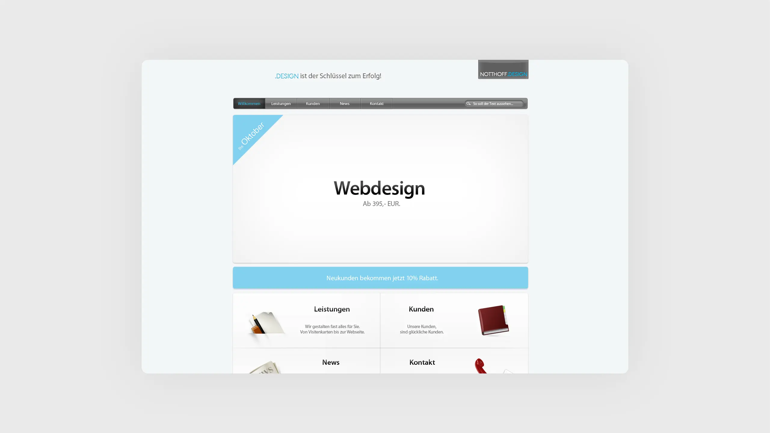 10 Jahre Agentur notthoff Website 2012
